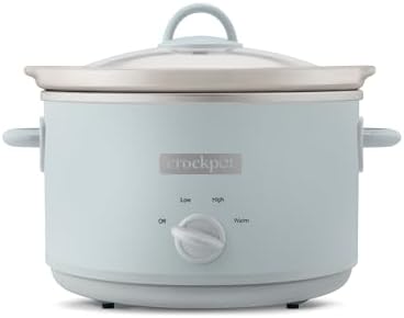 4.5 Quart Manual Slow Cooker – Macaroon Blue - Curated Catalog H8
