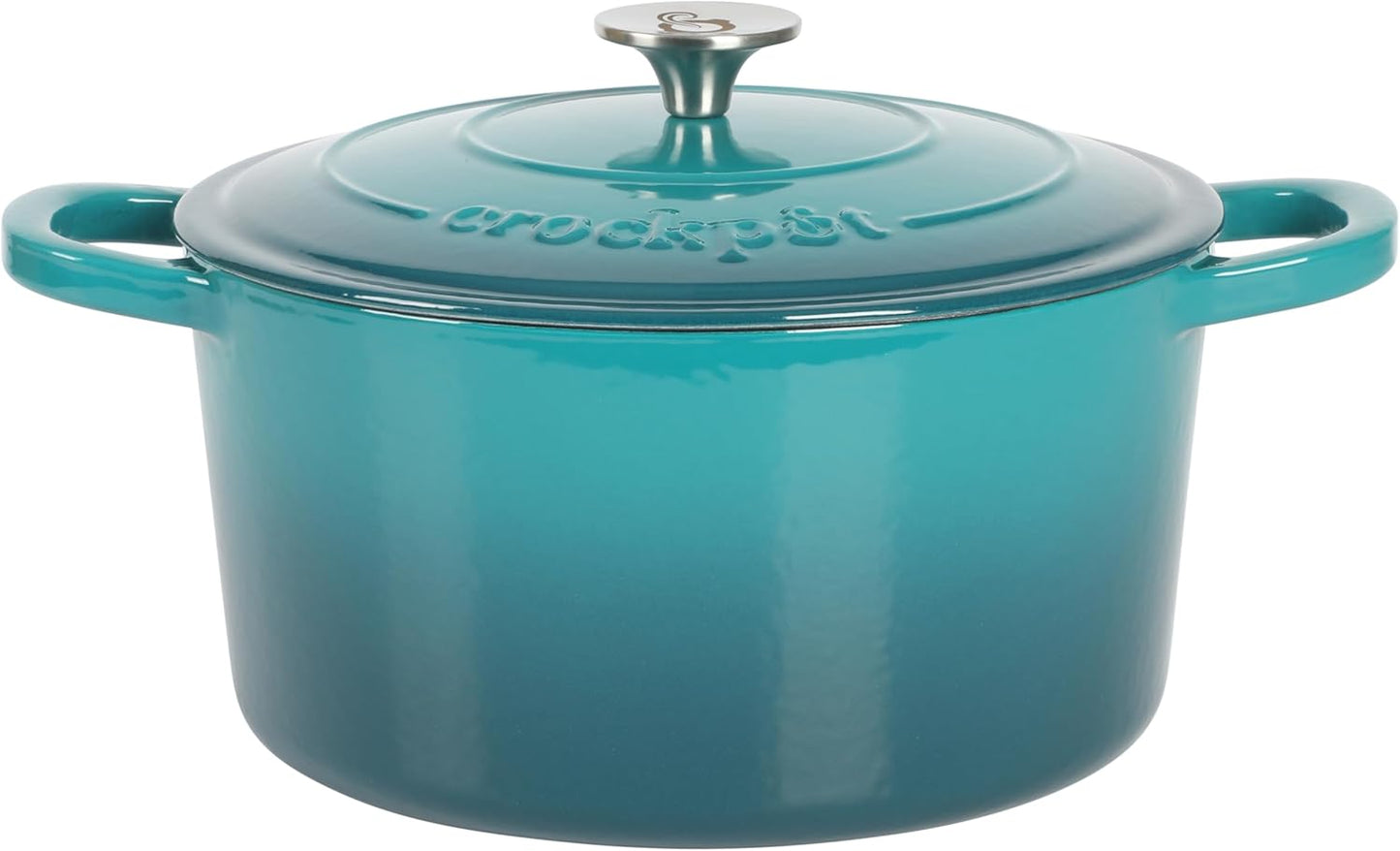 3 Quart Enameled Cast Iron Dutch Oven – Aqua - Curated Catalog G2