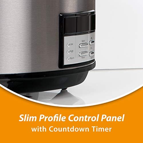 8 Quart Programmable Slow Cooker with Auto Warm - Curated Catalog N4