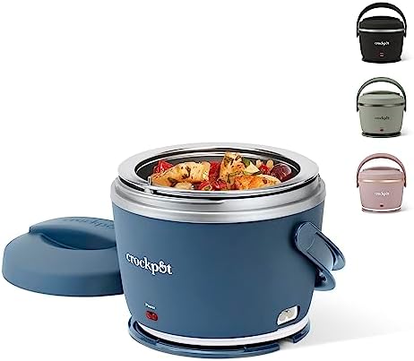 Electric Lunch Box Food Warmer 20oz – Faded Blue - Curated Catalog K5