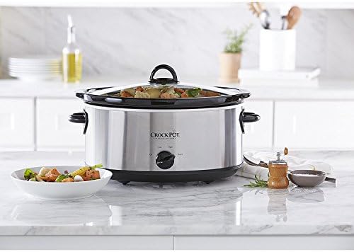7 Quart Oval Manual Slow Cooker – Stainless Steel - Curated Catalog U8