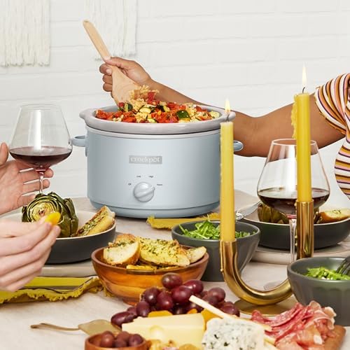 4.5 Quart Manual Slow Cooker – Macaroon Blue - Curated Catalog H8
