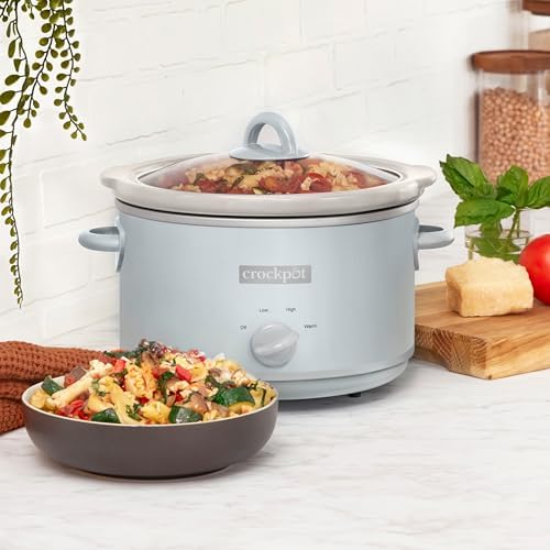 4.5 Quart Manual Slow Cooker – Macaroon Blue - Curated Catalog H8