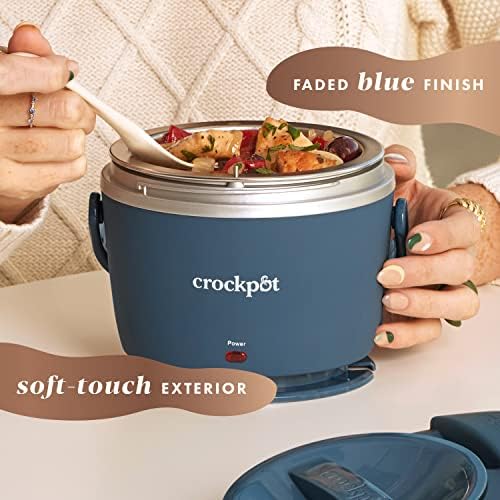 Electric Lunch Box Food Warmer 20oz – Faded Blue - Curated Catalog K5