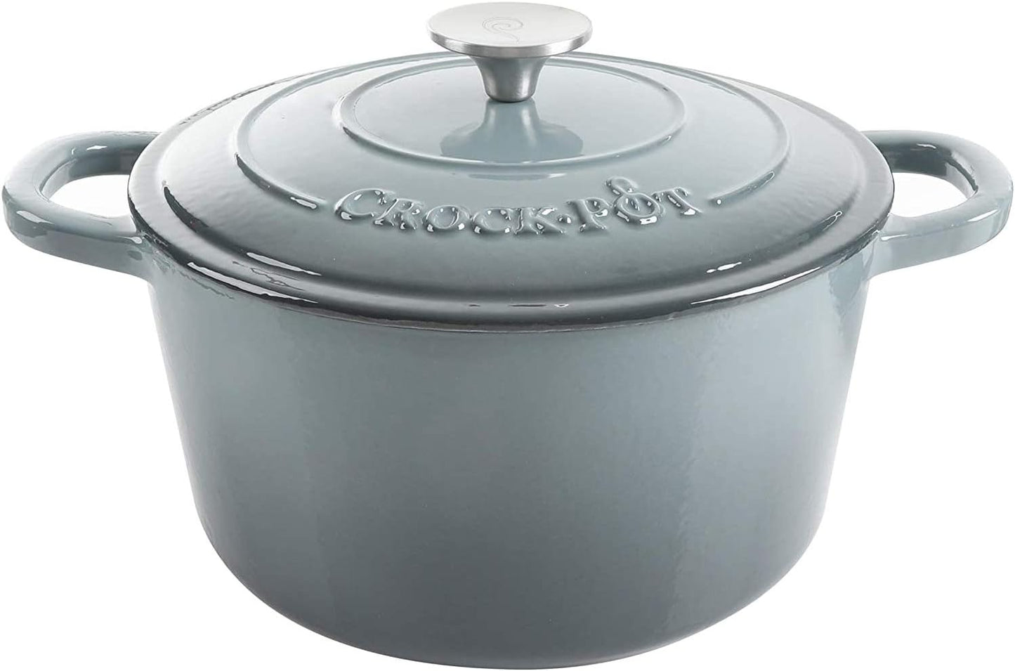 3 Quart Enameled Cast Iron Dutch Oven – Aqua - Curated Catalog Z4